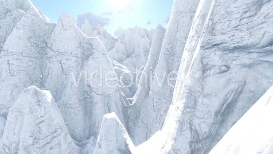 Flying Over the Ice Mountains Videohive 19187075 Motion Graphics Image 2