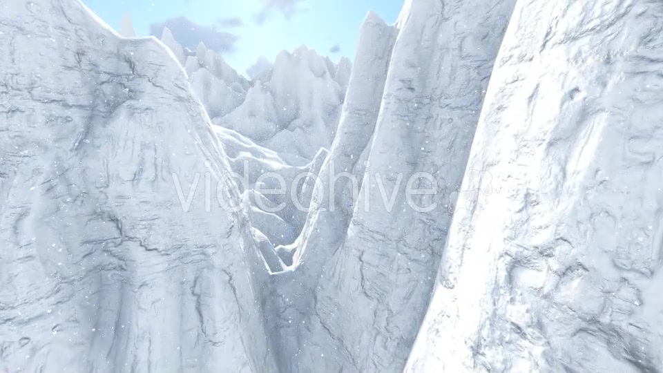 Flying Over the Ice Mountains Videohive 19187075 Motion Graphics Image 3