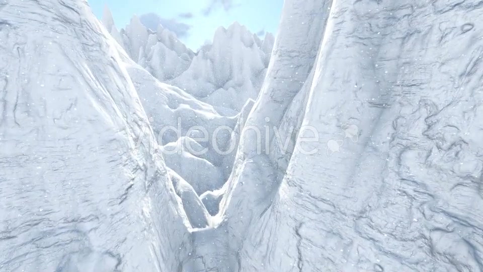 Flying Over the Ice Mountains Videohive 19187075 Motion Graphics Image 4