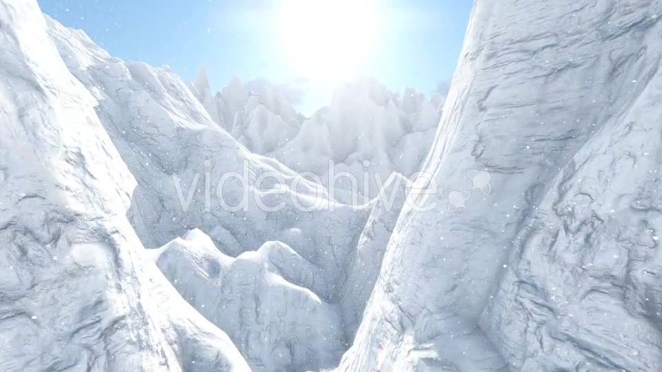 Flying Over the Ice Mountains Videohive 19187075 Motion Graphics Image 5