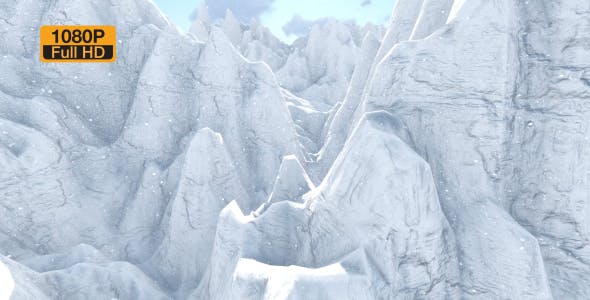 Flying Over the Ice Mountains - Videohive Download 19187075