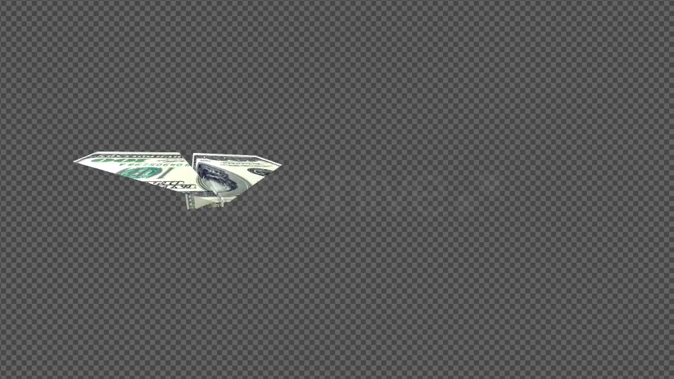 Flying Paper Airlane Hundred Dollar Bill Pack of 2 Videohive 15295152 Motion Graphics Image 6