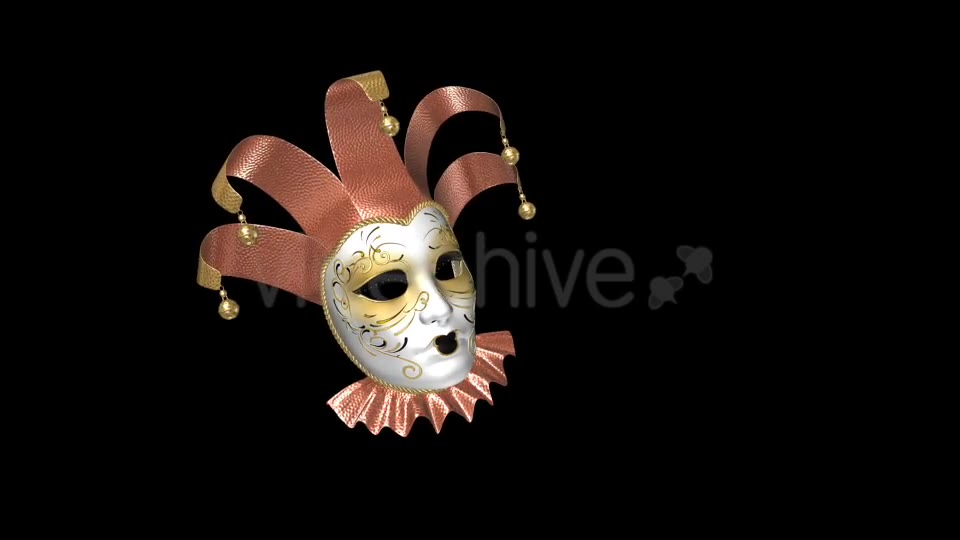 Flying Romantic Mask Crown and Bells Pack of 2 Videohive 14416019 Motion Graphics Image 2