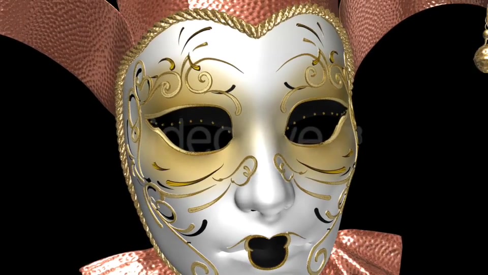 Flying Romantic Mask Crown and Bells Pack of 2 Videohive 14416019 Motion Graphics Image 8