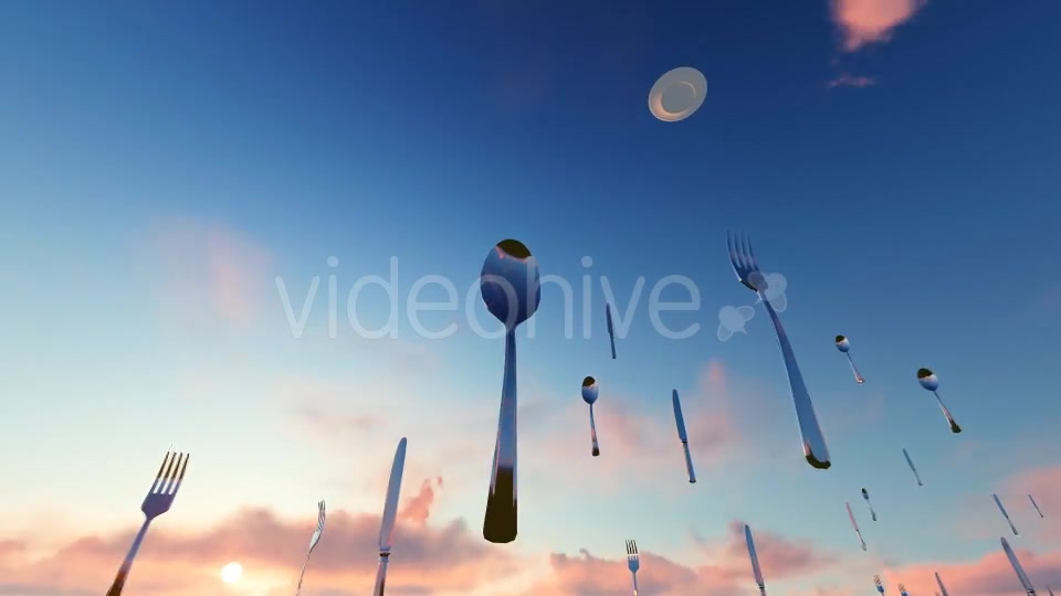 Flying spoon knife Videohive 19870345 Motion Graphics Image 2