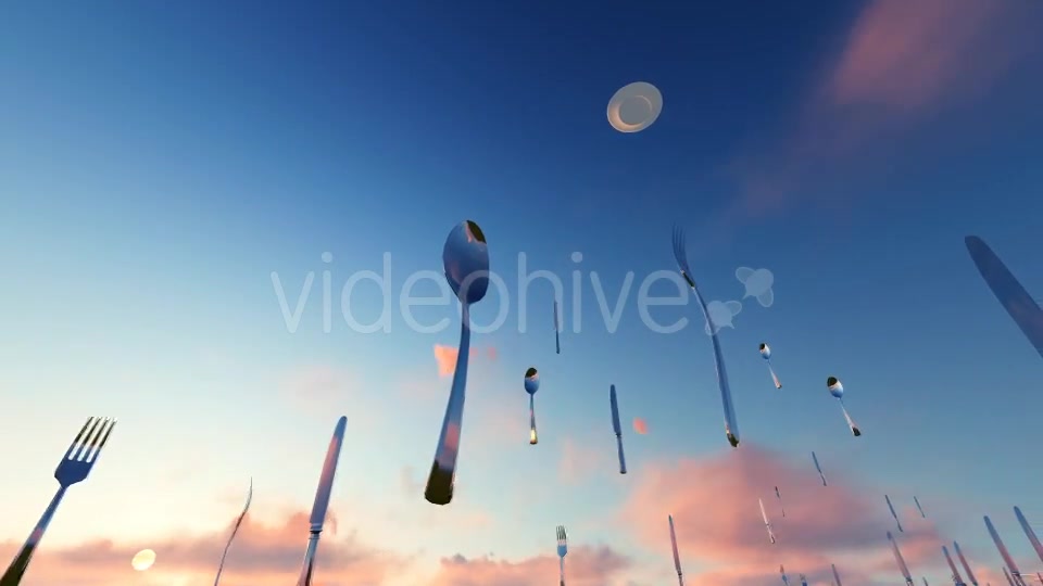 Flying spoon knife Videohive 19870345 Motion Graphics Image 3