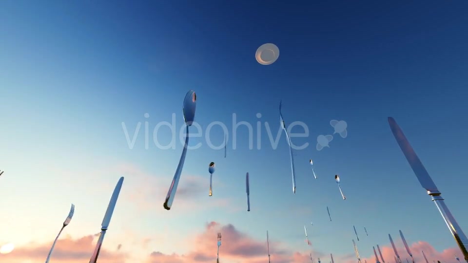 Flying spoon knife Videohive 19870345 Motion Graphics Image 4