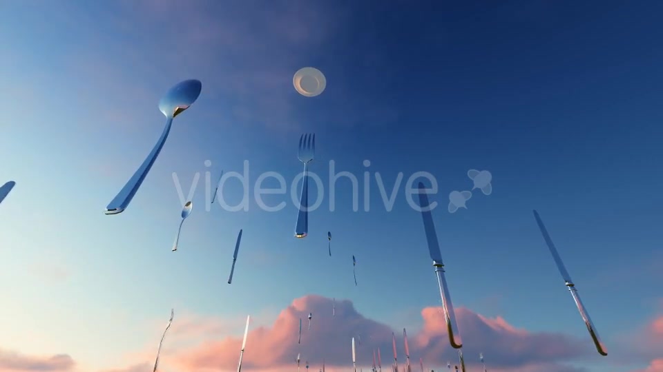 Flying spoon knife Videohive 19870345 Motion Graphics Image 7