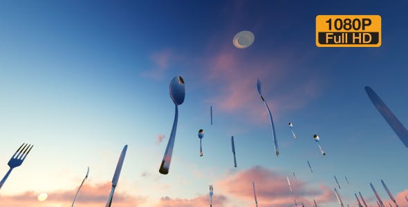 Flying spoon knife - 19870345 Download Videohive