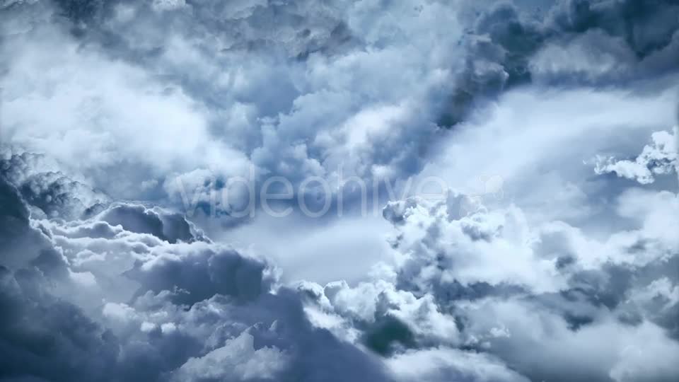 Flying Through a Dark Night Sky With Clouds Videohive 20204594 Motion Graphics Image 1