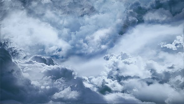 Flying Through a Dark Night Sky With Clouds - Videohive 20204594 Download