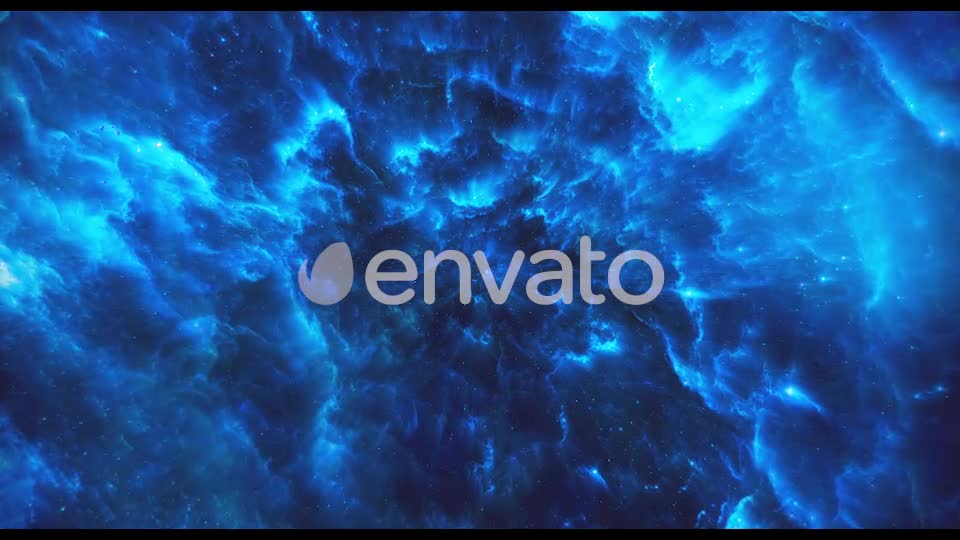 Flying Through Abstract Blue Colorful Nebula Tunnel in Boundless Space Videohive 22354147 Motion Graphics Image 1