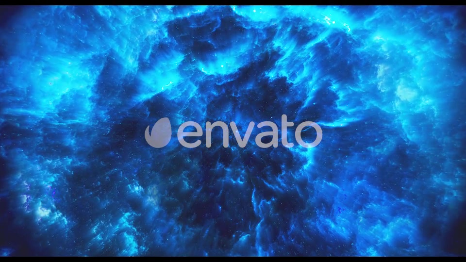 Flying Through Abstract Blue Colorful Nebula Tunnel in Boundless Space Videohive 22354147 Motion Graphics Image 3