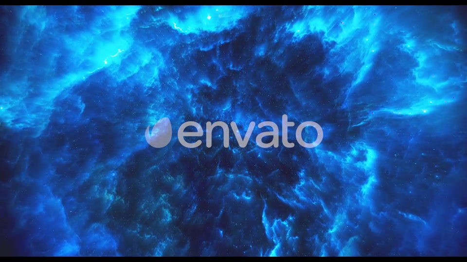 Flying Through Abstract Blue Colorful Nebula Tunnel in Boundless Space Videohive 22354147 Motion Graphics Image 4