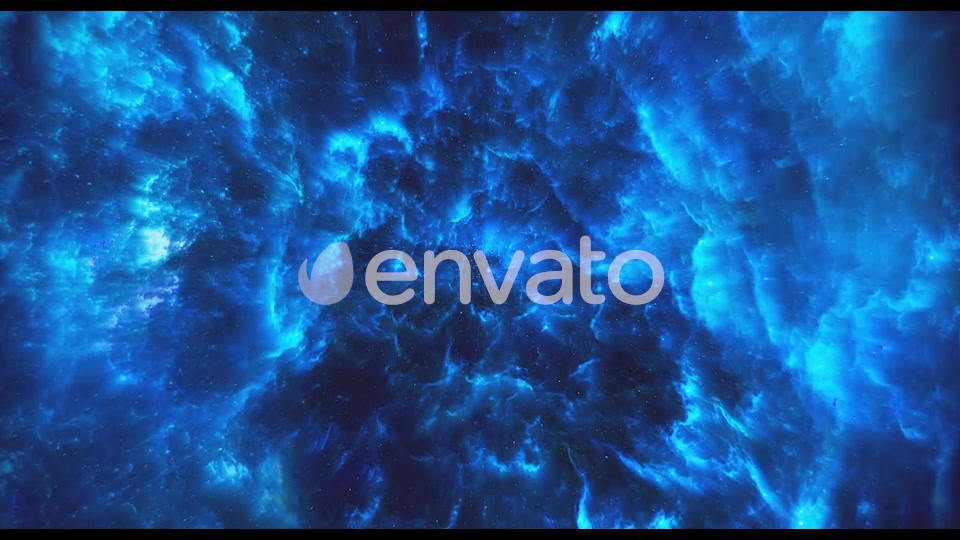 Flying Through Abstract Blue Colorful Nebula Tunnel in Boundless Space Videohive 22354147 Motion Graphics Image 5