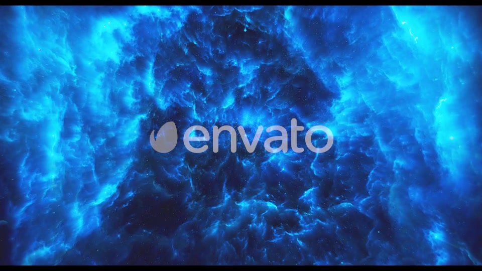 Flying Through Abstract Blue Colorful Nebula Tunnel in Boundless Space Videohive 22354147 Motion Graphics Image 6