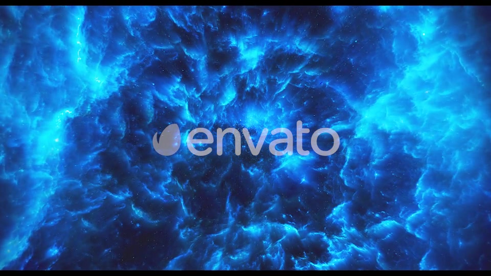 Flying Through Abstract Blue Colorful Nebula Tunnel in Boundless Space Videohive 22354147 Motion Graphics Image 7
