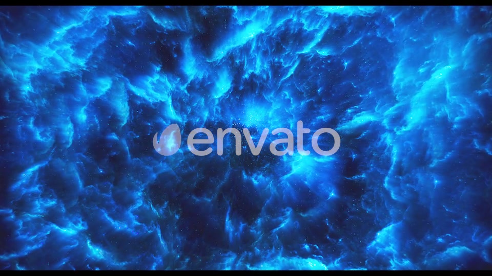 Flying Through Abstract Blue Colorful Nebula Tunnel in Boundless Space Videohive 22354147 Motion Graphics Image 8