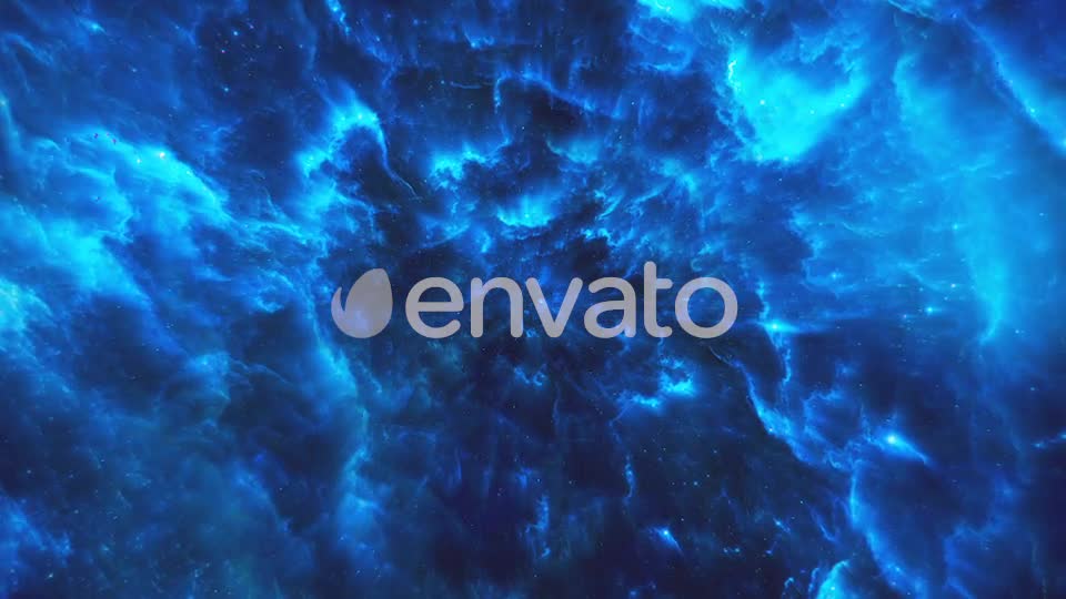 Flying Through Abstract Blue Colorful Nebula Tunnel in Boundless Space Videohive 22372113 Motion Graphics Image 1