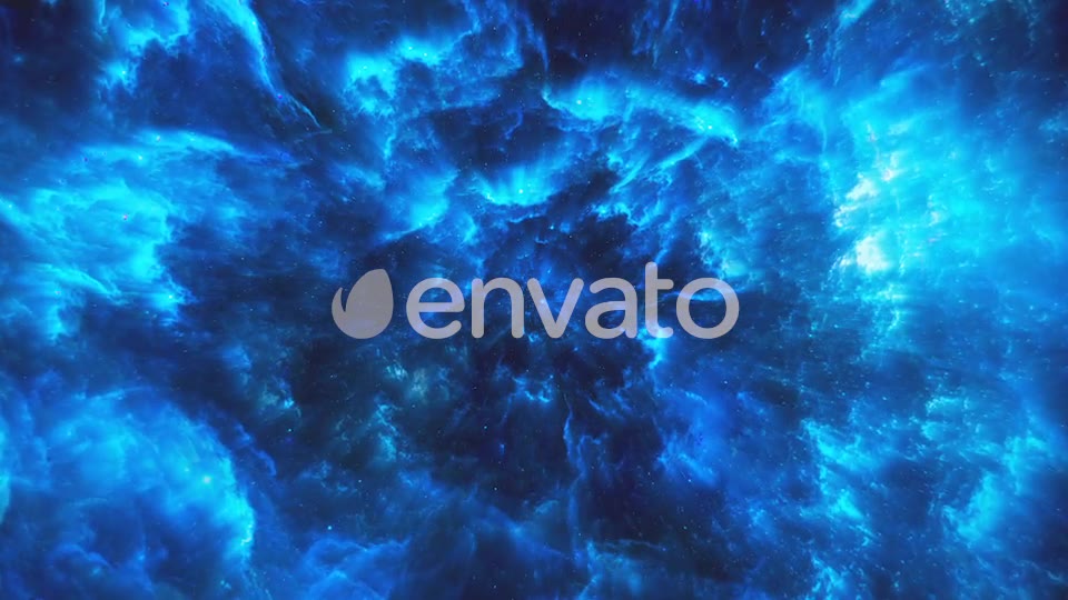 Flying Through Abstract Blue Colorful Nebula Tunnel in Boundless Space Videohive 22372113 Motion Graphics Image 2