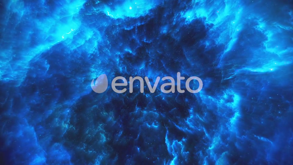 Flying Through Abstract Blue Colorful Nebula Tunnel in Boundless Space Videohive 22372113 Motion Graphics Image 4