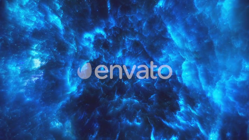 Flying Through Abstract Blue Colorful Nebula Tunnel in Boundless Space Videohive 22372113 Motion Graphics Image 5