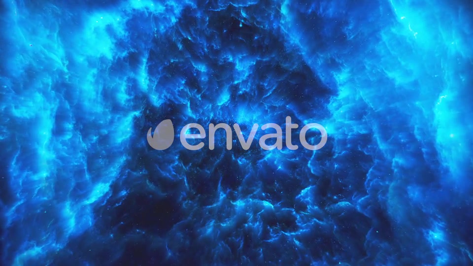 Flying Through Abstract Blue Colorful Nebula Tunnel in Boundless Space Videohive 22372113 Motion Graphics Image 6