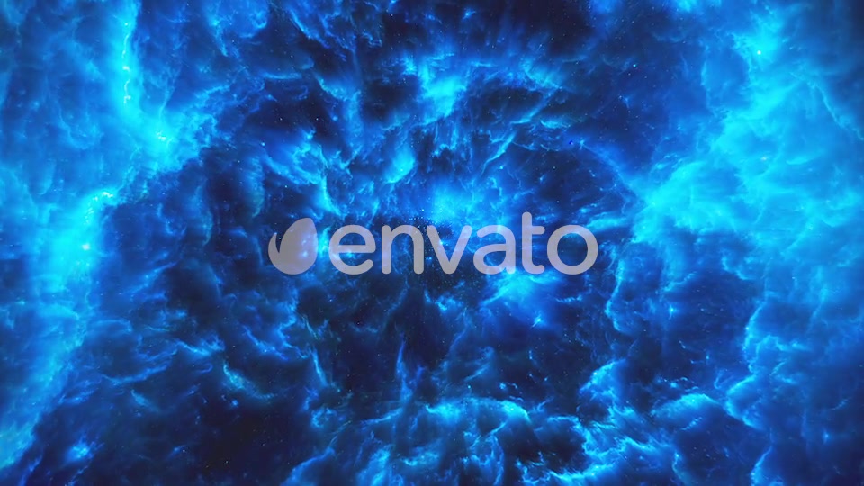 Flying Through Abstract Blue Colorful Nebula Tunnel in Boundless Space Videohive 22372113 Motion Graphics Image 7