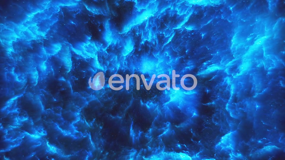 Flying Through Abstract Blue Colorful Nebula Tunnel in Boundless Space Videohive 22372113 Motion Graphics Image 8