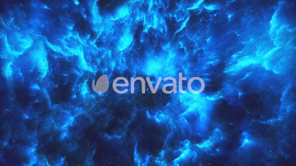 Flying Through Abstract Blue Colorful Nebula Tunnel in Boundless Space Videohive 22372113 Motion Graphics Image 9