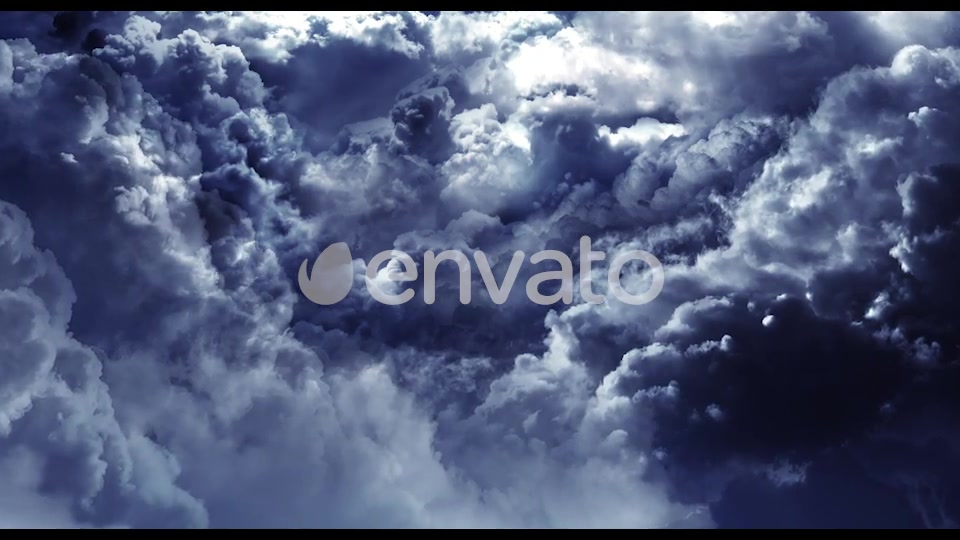 Flying Through Abstract Clouds with Light Rays Videohive 21658594 Motion Graphics Image 4