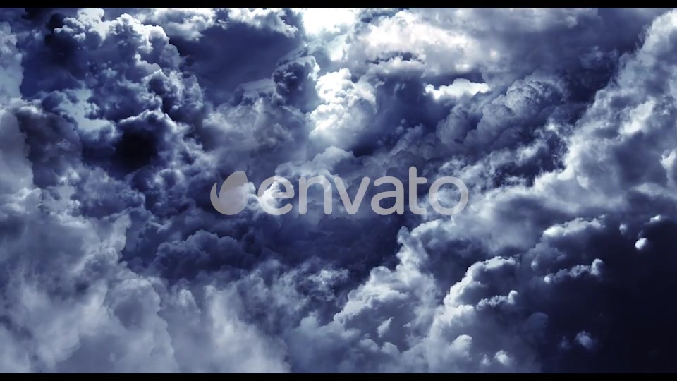 Flying Through Abstract Clouds with Light Rays Videohive 21658594 Motion Graphics Image 5