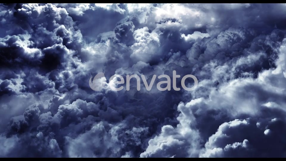 Flying Through Abstract Clouds with Light Rays Videohive 21658594 Motion Graphics Image 6