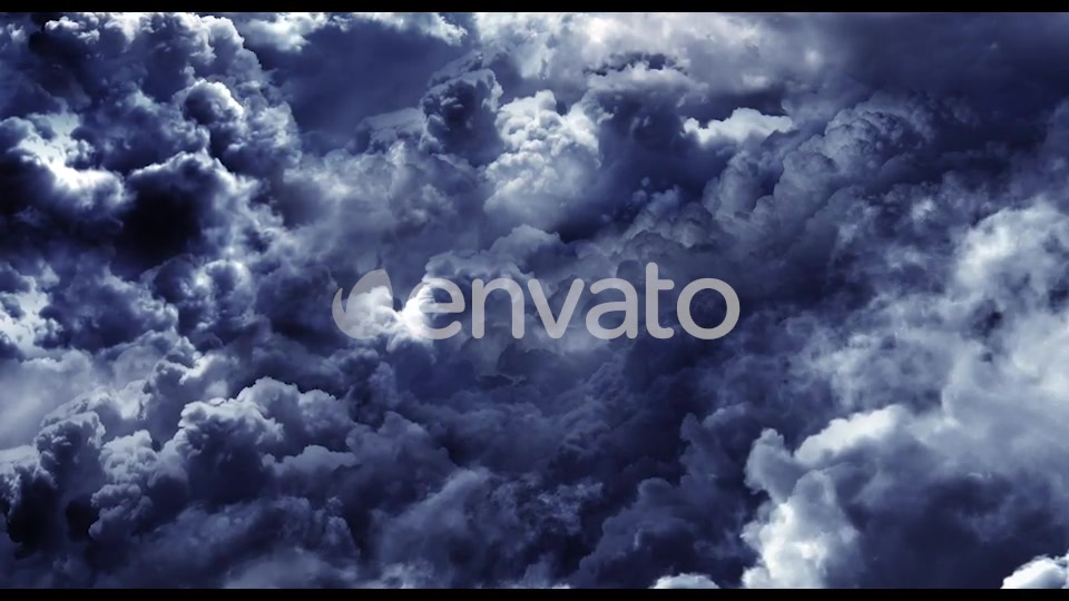 Flying Through Abstract Clouds with Light Rays Videohive 21658594 Motion Graphics Image 7