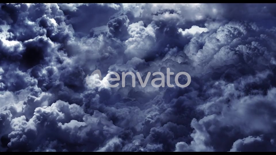 Flying Through Abstract Clouds with Light Rays Videohive 21658594 Motion Graphics Image 8