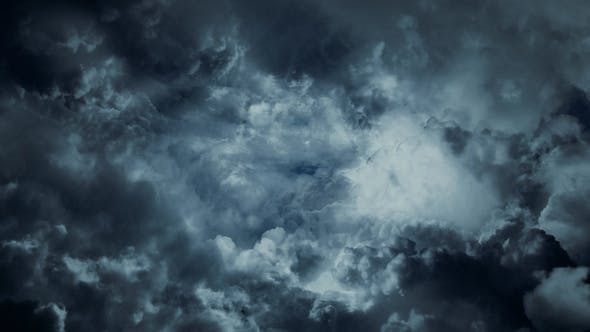 Flying Through Abstract Dark Clouds - 22410338 Download Videohive
