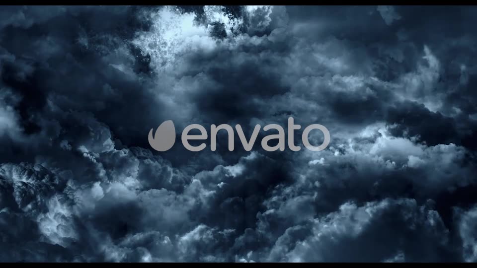 Flying Through Abstract Dark Clouds to Big Moon Videohive 22118544 Motion Graphics Image 2