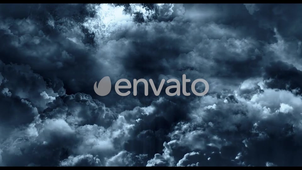 Flying Through Abstract Dark Clouds to Big Moon Videohive 22118544 Motion Graphics Image 3
