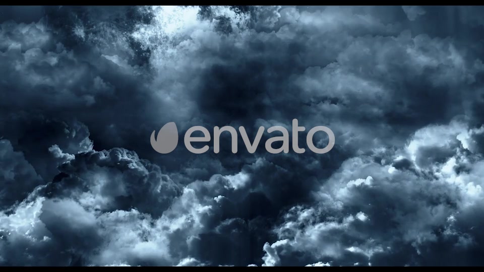 Flying Through Abstract Dark Clouds to Big Moon Videohive 22118544 Motion Graphics Image 4