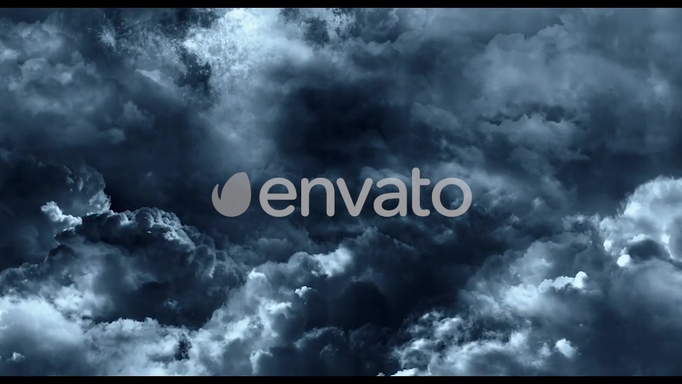 Flying Through Abstract Dark Clouds to Big Moon Videohive 22118544 Motion Graphics Image 5