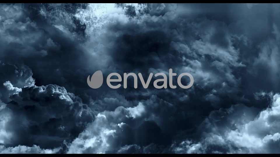 Flying Through Abstract Dark Clouds to Big Moon Videohive 22118544 Motion Graphics Image 6