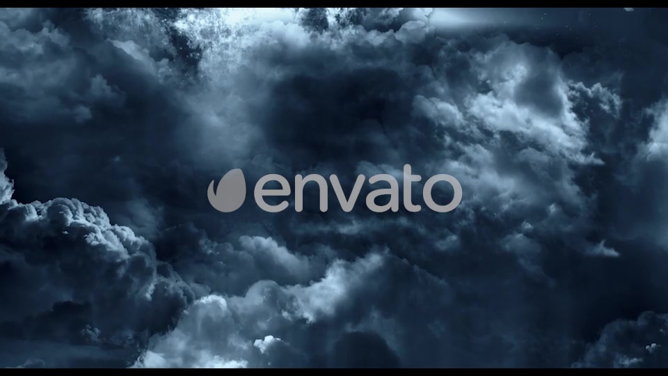 Flying Through Abstract Dark Clouds to Big Moon Videohive 22118544 Motion Graphics Image 8