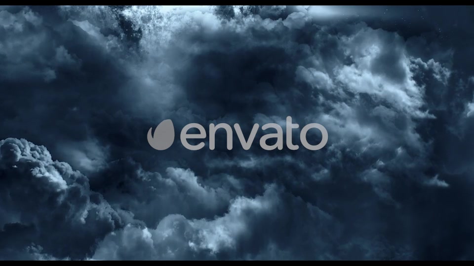 Flying Through Abstract Dark Clouds to Big Moon Videohive 22118544 Motion Graphics Image 9
