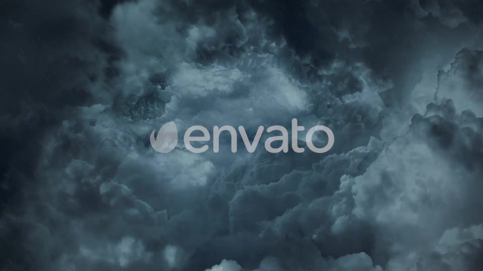 Flying Through Abstract Dark Night Thunder Clouds with Lightning Strikes Videohive 22416750 Motion Graphics Image 8