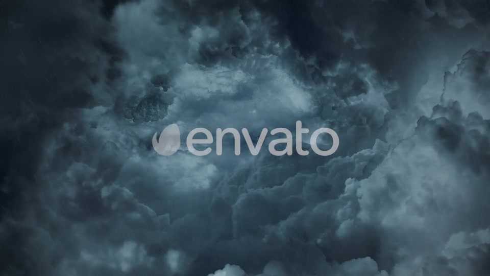 Flying Through Abstract Dark Night Thunder Clouds with Lightning Strikes Videohive 22430106 Motion Graphics Image 8