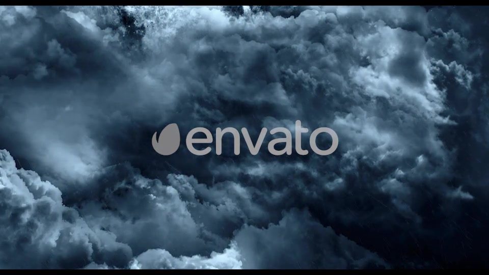 Flying Through Abstract Dark Night Thunder Clouds with Lightning Strikes Videohive 22229544 Motion Graphics Image 10