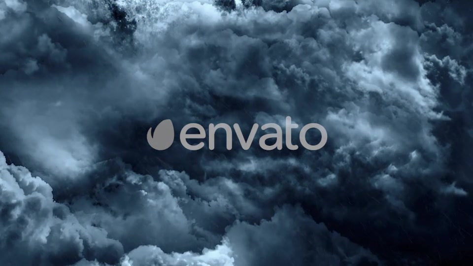 Flying Through Abstract Dark Night Thunder Clouds with Lightning Strikes Videohive 22263914 Motion Graphics Image 10