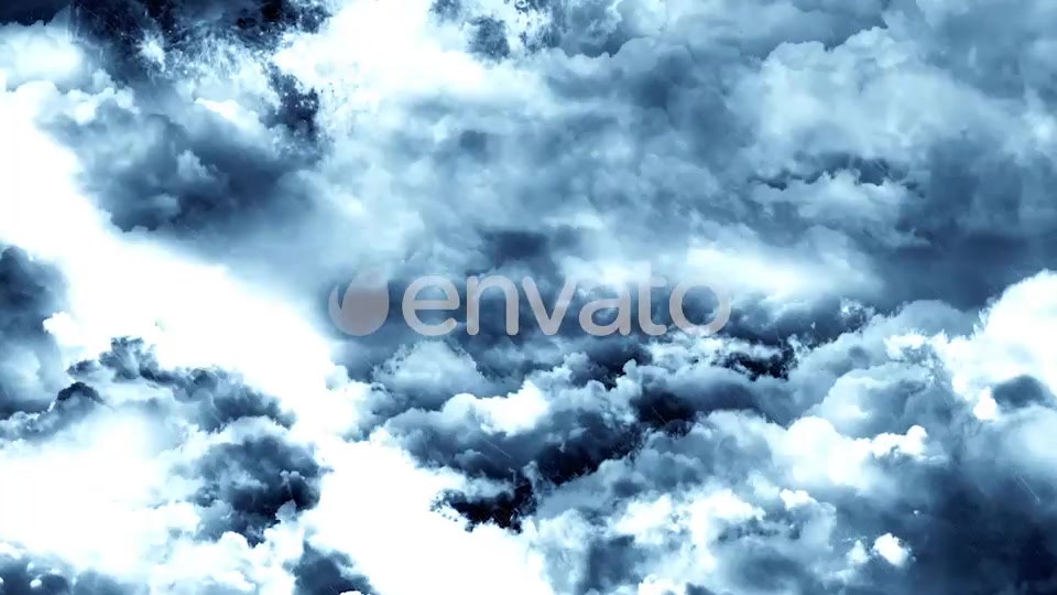Flying Through Abstract Dark Night Thunder Clouds with Lightning Strikes Videohive 22263914 Motion Graphics Image 5