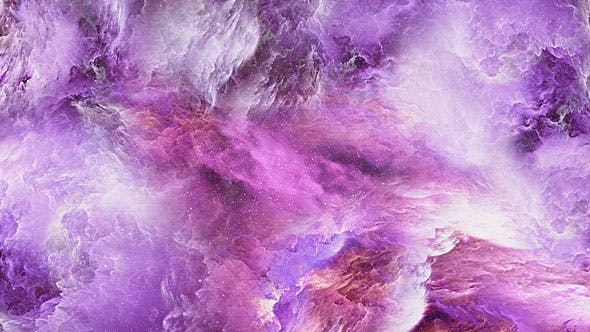 Flying Through Abstract Purple Pink Nebulae in Space - 20580808 Download Videohive