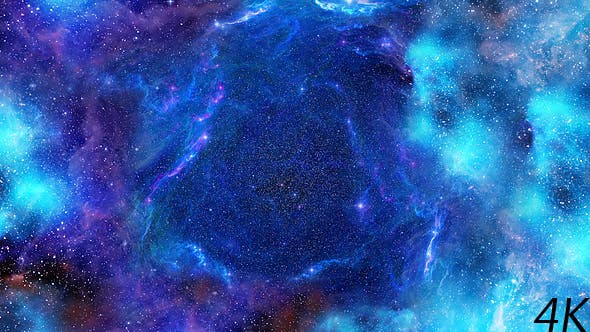 Flying Through Abstract Space Nebulae with Hyper Jump - Videohive Download 20963965